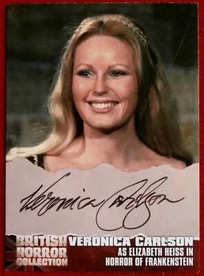 BRITISH HORROR - VERONICA CARLSON - Personally Signed Autograph Card - VC1 • £55.99