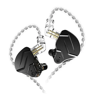 KZ ZSN PRO X In-ear Headphone 1DD+1BA Hybrid Dual Dynamic Driver Earphone Stereo • £21.01