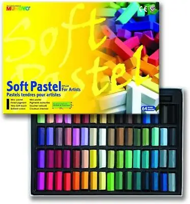 64 Color Artist Chalk Pastels Soft Pastel Set Art Supplies Painting Non Toxic • $16.39