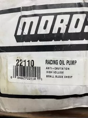 Moroso 2210 Racing Oil Pump High Volume Small Block Chevy NIB USA • $150