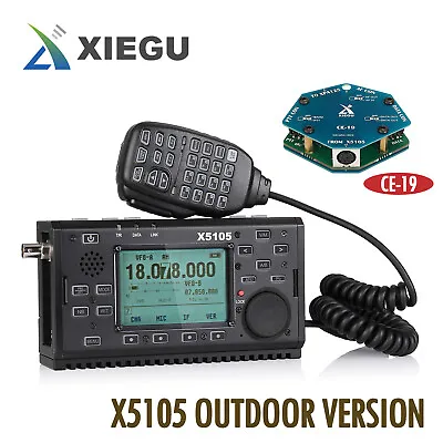 $597.55 • Buy Xiegu X5105 HF Transceiver Outdoor 0.5-30/50-5 MHz 5W SSB CW AM FM RTTY PSK