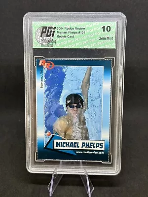 2004 Rookie Review MICHAEL PHELPS 🔥 Graded PGi Graded Gem Mint 10! #101 • $19.99