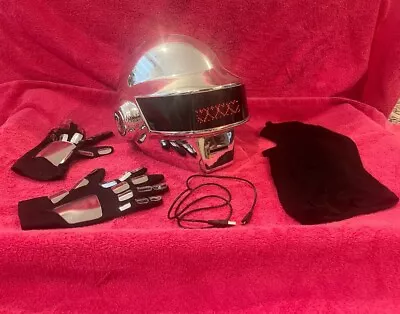 Daft Punk Chrome Helmet Thomas Bangalter & Gloves LED Light Balaclava Charger • $525