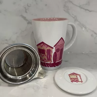 Davids Tea The Perfect Mug Colour Changing With Infuser And Lid Pink Surf • $22