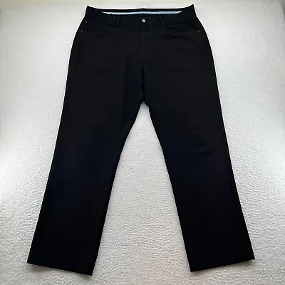 FootJoy Performance Golf Pants Men's Size 36 X 30 Black Stretch Fit Casual FLAWS • $19.74