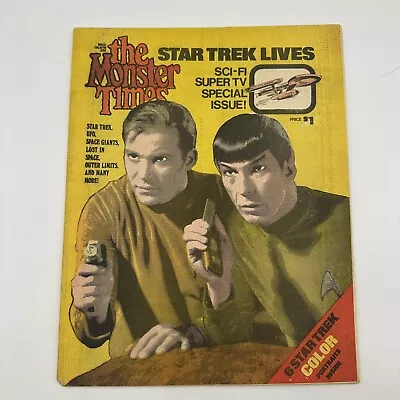 The Monster Times Magazine Newspaper - Collectors Issue #1 1973 Star Trek Lives • $40