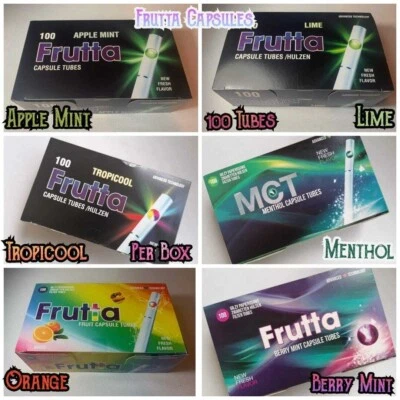 £12.99 • Buy Frutta Capsules Cigarette Filter Tubes 6 Flavours UK Fast Free Postage
