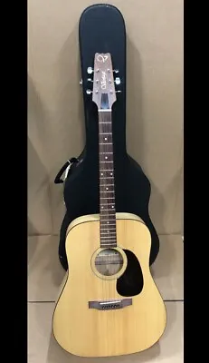 1980’s VANTAGE VN200 Blonde Acoustic Guitar W/ Hard Vantage Case • $220