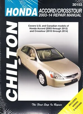 2003-2014 Honda Accord & Crosstour Chilton's Repair Shop Service Manual 22088 • $44.90