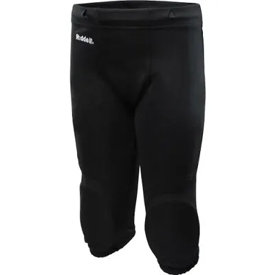 Riddell Adult Integrated Knee Football Practice Pants Black XL • $14.99