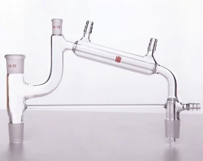 $52 • Buy Lab Glass Integral Vacuum Distiller Distallation Apparatus Ground 19/22 10/18