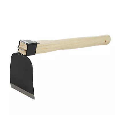 Hoe With Short Wooden Handle Handheld Garden Dig Soil Tool  For R9O1 • £13.86