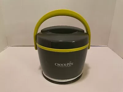 Crockpot Lunch Warmer Mini Crockpot Personal Lunch Warmer Grey/yellow • $10.99