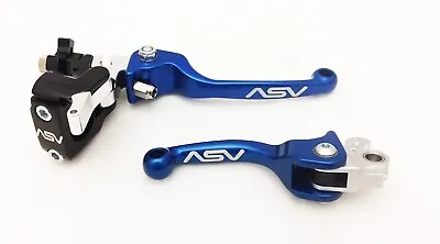 ASV F3 Front Brake Clutch Perch Levers Hot Start Blue Yamaha YZ 250F YZ 450F 426 • $154.95