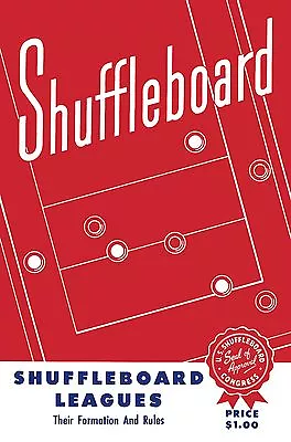 Restored Vintage National Table Shuffleboard Booklet  - Great Pictures & Rules • $5.99