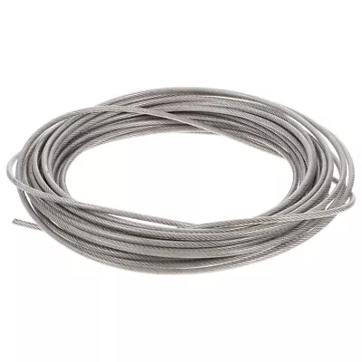  Rubber Coated Wire Rope 304 Stainless Steel Deck Railing Tv Rack Cable Lanyard • £11.58