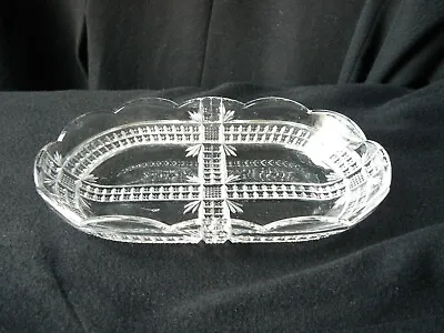 Klondike Oblong Flat Berry Bowl Clear Produced By Dalzell Gilmore & Leighton P • $12