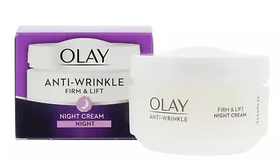 Olay Anti-Wrinkle Firm & Lift  Anti-Ageing Night Time Cream Moisturiser 50ml • £9.99