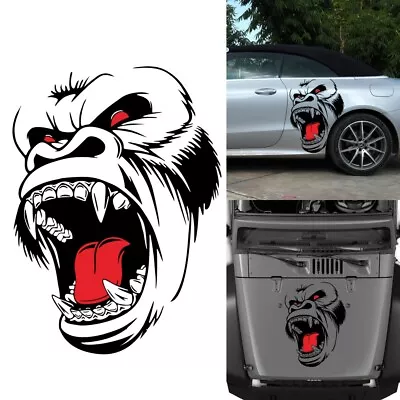 Universal Racing Hood Stripes Decal Vinyl Stickers Horror Ape For Car SUV Truck • $12.50