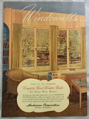 1940s Windowalls Anderson Furniture Catalog Bayport Minnesota Windows Home Decor • $14.49