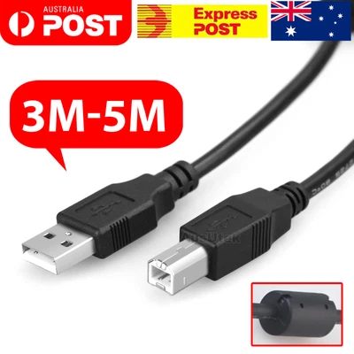 $8.95 • Buy Universal USB Cable For Printer Brother Canon Dell Epson HP Male Type A To B