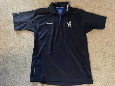 £10 • Buy Chelsea London 2001/2002 Training Football Polo Shirt Jersey Umbro Size M Adult
