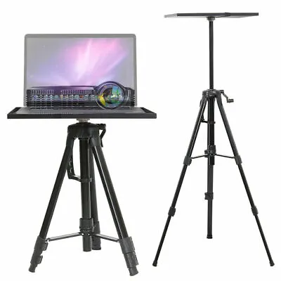 $45.99 • Buy Black Aluminum Tripod Projector Stand Adjustable Laptop Stand With Tray 15 X11 