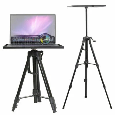 $41.99 • Buy Black Aluminum Tripod Projector Stand Adjustable Laptop Stand With Tray 15 X11 