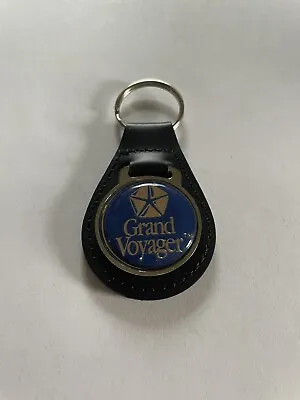 Plymouth Grand Voyager Keychain Black Leather Key Fob Key Chain • $19.49