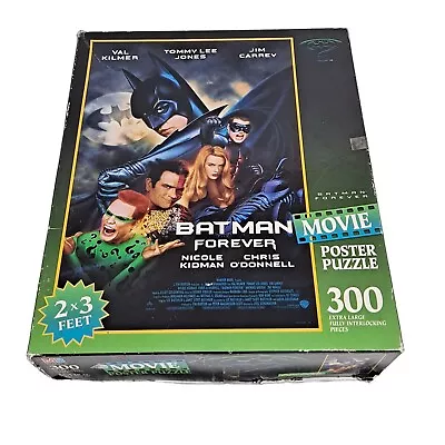 Vintage 1995 Batman Forever Rare Movie Poster Puzzle Milton Bradley Complete • $19.99