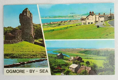 £6.40 • Buy Postcard Ogmore-By-Sea Multiview Castle Ruins Estuary Posted 1975