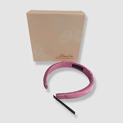 $124 L. Erickson Women's Pink Silk Charmeuse Milkshake Padded Headband • $39.98