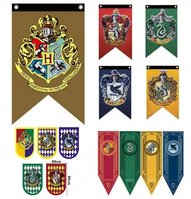 Harry Potter Gryffindor Slytherin House Flag Home Wall Banner Decoration Party • $9.48