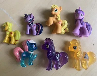 My Little Pony Blind Bag Toy Lot Of 9 Collectible Minis Translucent Glitter Set • $12