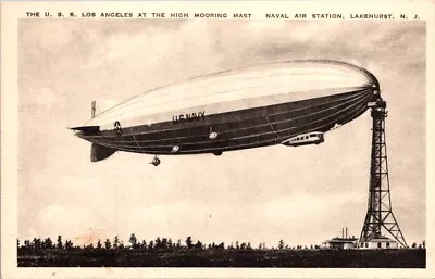 Albertype Postcard Navy Airship U.S.S. Los Angeles Lakehurst New Jersey NJ  T241 • $49.95