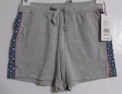 Girls Vineyard Vines Graphic Dreamcloth Shorts Light Gray Heather Sideseam Stars • $9.95