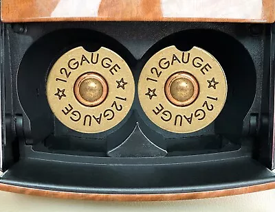 $8.95 • Buy 12 Gauge Shotgun Shell Car Coasters Set Of 2, Hunting 2nd Amendment