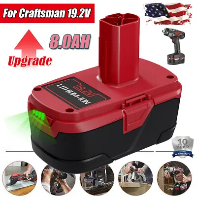 8.0Ah For Craftsman C3 XCP Lithium Ion Battery 19.2 Volt 130279005 PP2030 11375 • $31.34