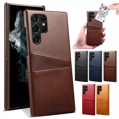$8.85 • Buy For Samsung Galaxy S23 S22 S21 S20 S10 S9 S8 Case Leather Card Holder Back Cover