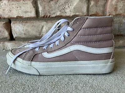 Vans Sk8 Hi Top Womens Size 7.5 /Mens 6.0 Mauve/Pink Suede Off The Wall Sneakers • $25.99