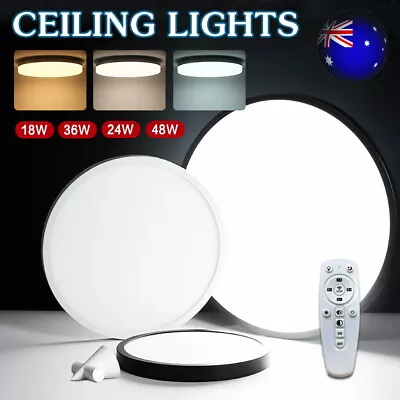 LED Ceiling Down Light Round 18W~48W Ultra-THIN Oyster Lamp Modern Cool/Warm • $14.12