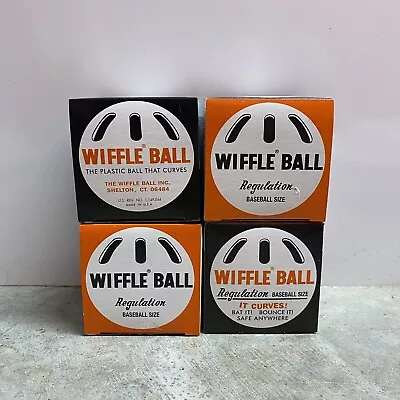 4 New In Box Vintage Wiffle Ball Baseball Official Size Made In U.S.A. Lot Of 4 • $19.99