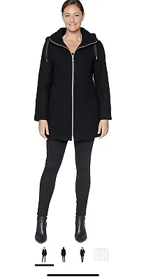 Vince Camuto Women's Wool Blend Car Coat With Lined Hood. Size Xs • $81
