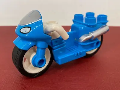 Lego ☆ DUPLO ☆ Blue Motorbike / Motorcycle / Bike - Accessory • $12