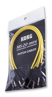 KORG Japan CABLE Set MS-CABLE-YL For MS-20 Mini 5 Cables Yellow • $29.57