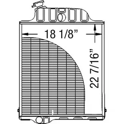 219553 Tractor Radiator - 22 7/16 X 18 X 2 Fits John Deere • $435.99