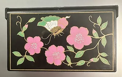 VTG Cosmetic Jewelry Travel Box Organizer With Mirror Hong Kong • $12