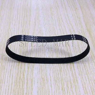 100MXL Timing Belt 125 Teeth Black Cogged PU Rubber Geared 10mm Width B125MXL • $1.88