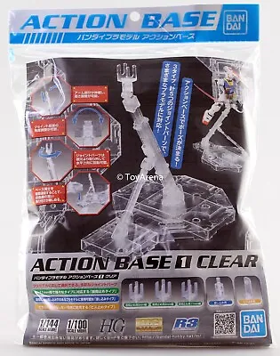 $16.99 • Buy Bandai Gundam  Action Base 1 Clear Stand Model Kit Display HG RG MG 1/144 1/100