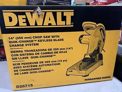 DEWALT 14 In. Industrial Cut Off Chop Saw Bench Metal Cutter Corded Power Tool • $229